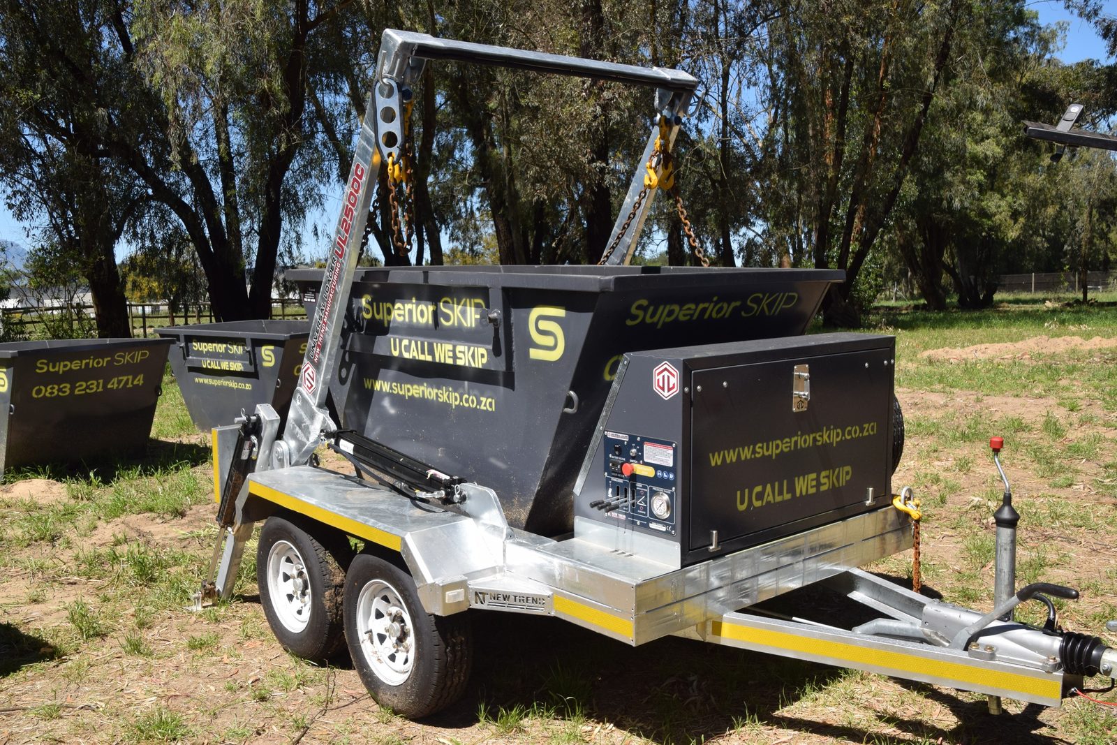 Superior Skip bakkie and branded skip trailer